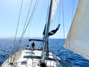 Soliana in navigazione nel Golfo di Cagliari