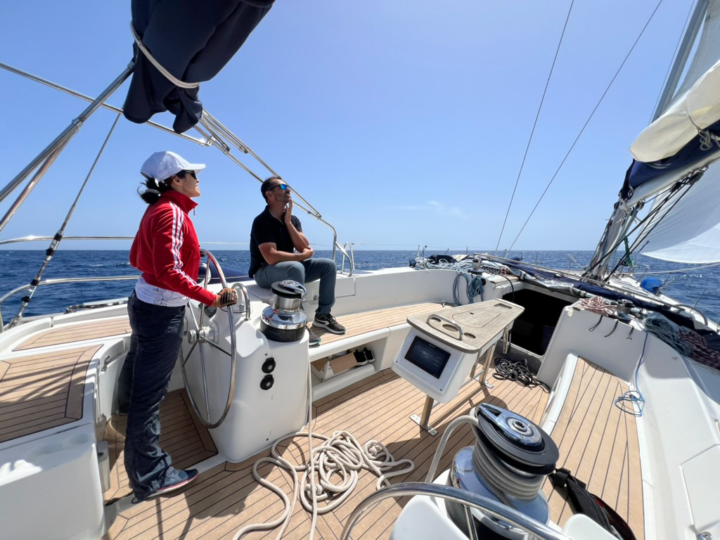 Soliana in navigazione nel Golfo di Cagliari